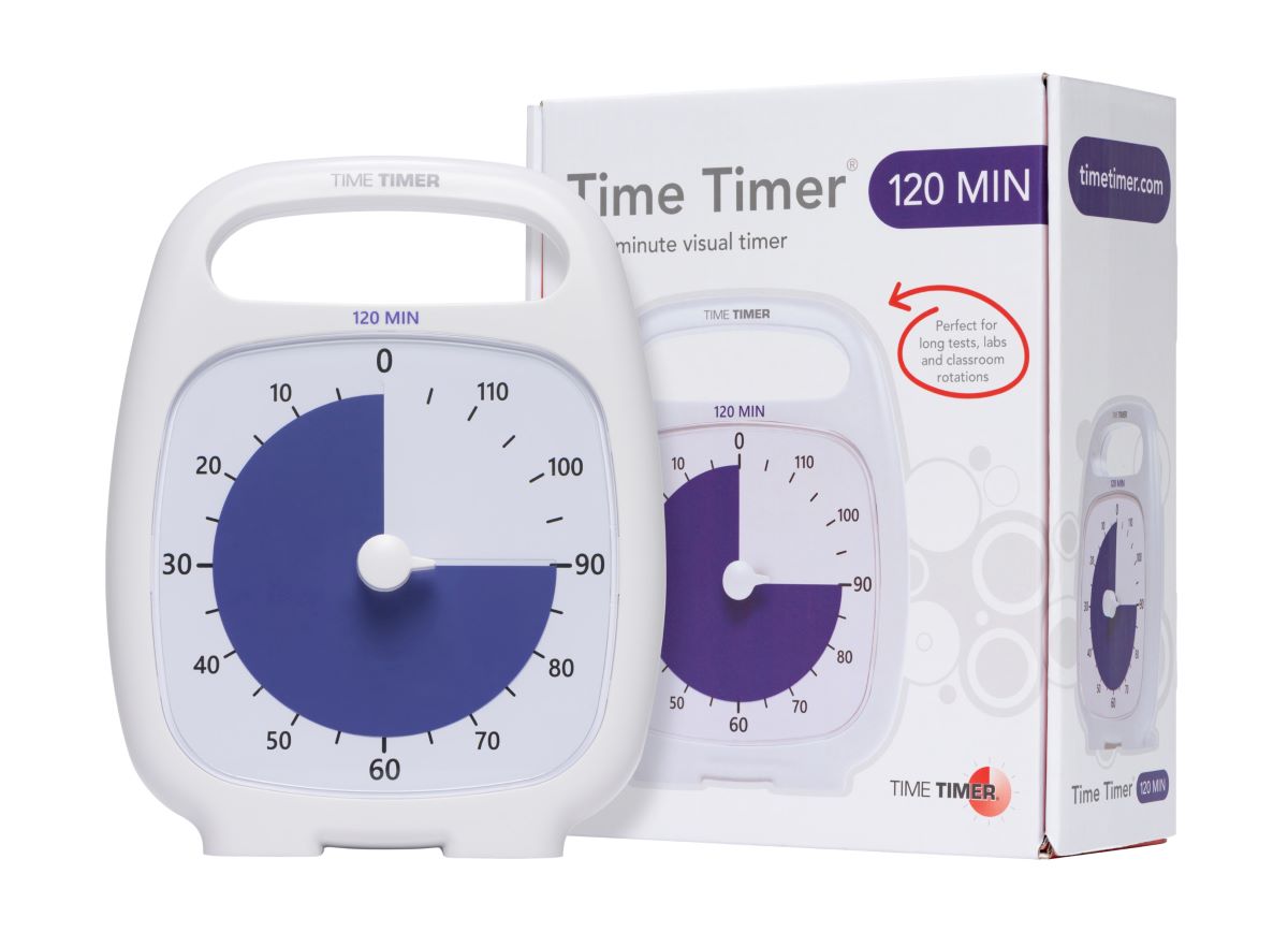 Time Timer Plus 120 Minute Timer, White : Target